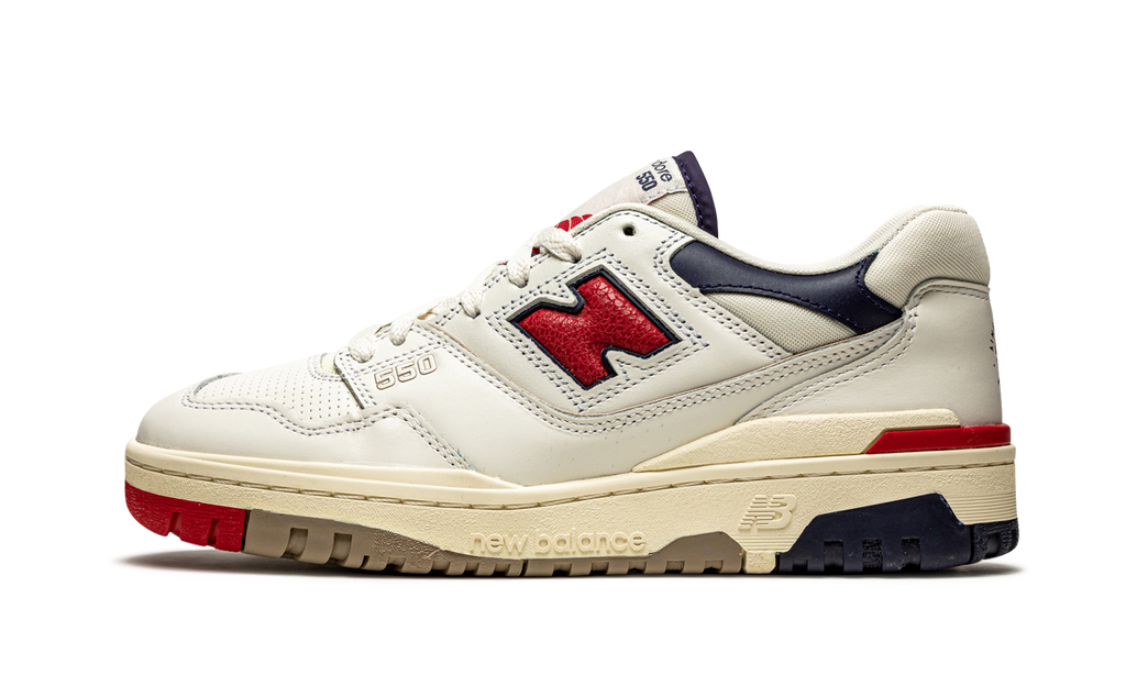 550 Aime Leon Dore White Navy Red