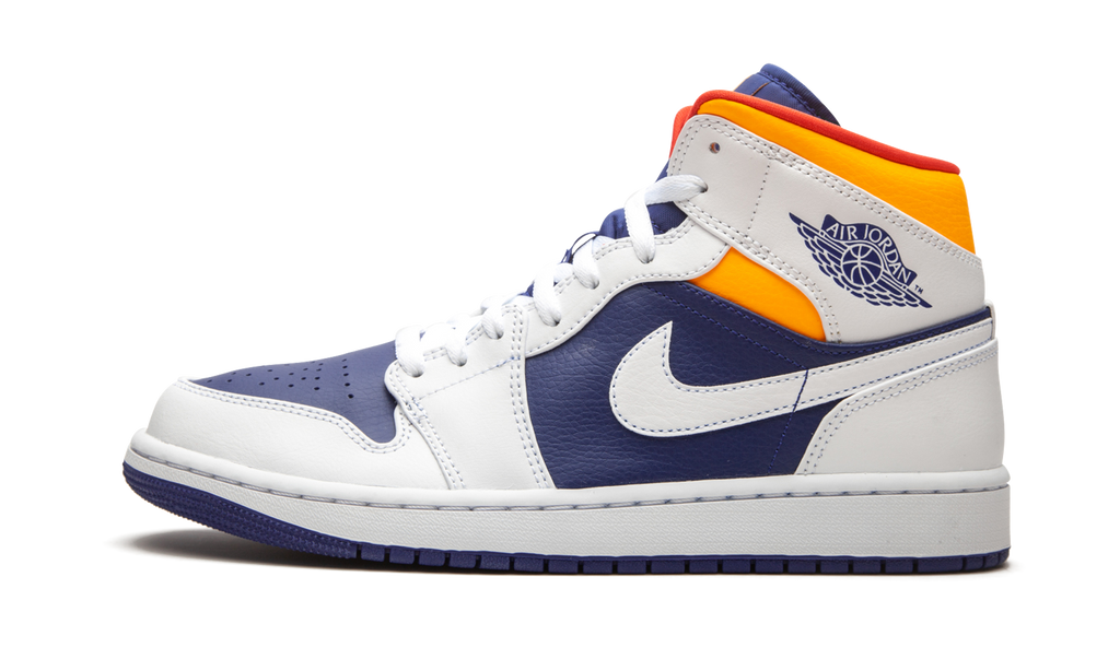 1 Mid White Laser Orange Deep Royal Blue
