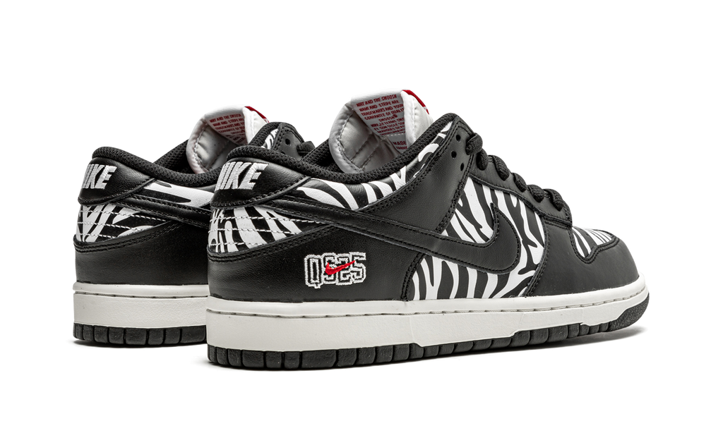 SB Dunk Low Quartersnacks Zebra