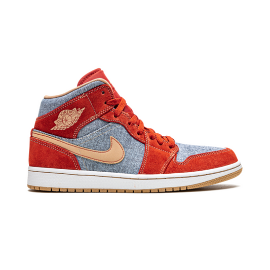1 Mid Denim Red