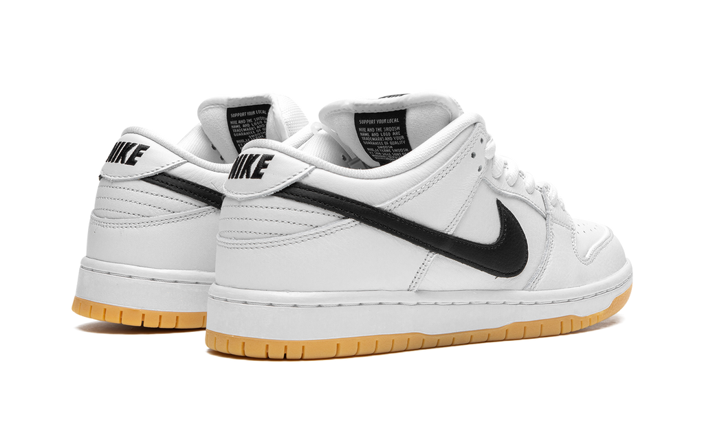 SB Dunk Low Orange White Label Black