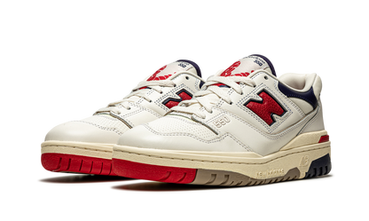 550 Aime Leon Dore  White Navy Red