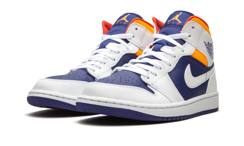 1 Mid White Laser Orange Deep Royal Blue