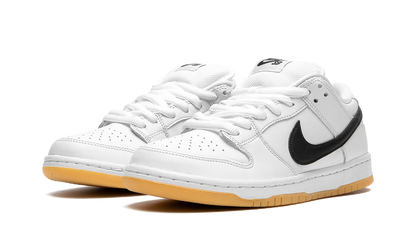 SB Dunk Low Orange White Label Black